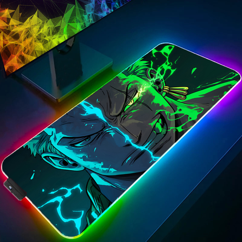 Esports Gaming Pc - ONE PIECE Zoro Mouse Pad RGB