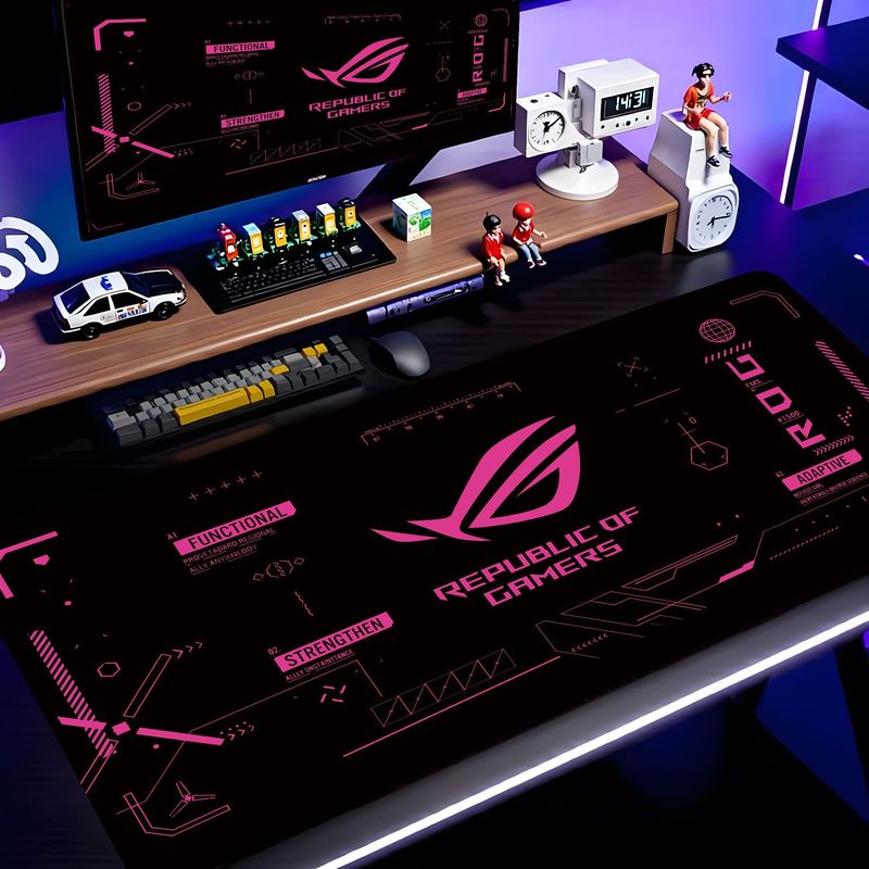 Esports Gaming Logos - VIKAMA Black Pink ROG Tech Circuit