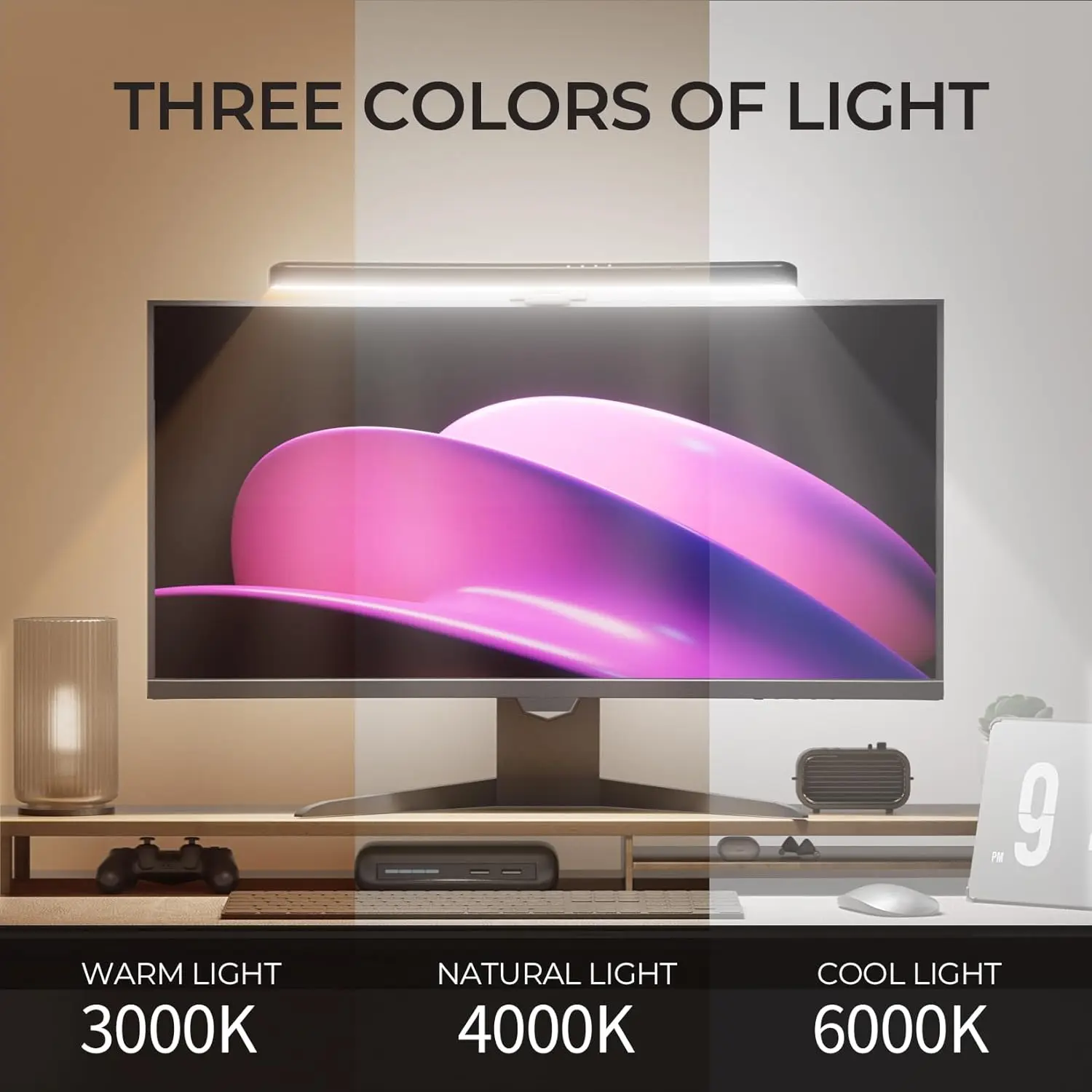 Monitor Light Bar Curved with  - Gaming Monitor Curved 评论和价格