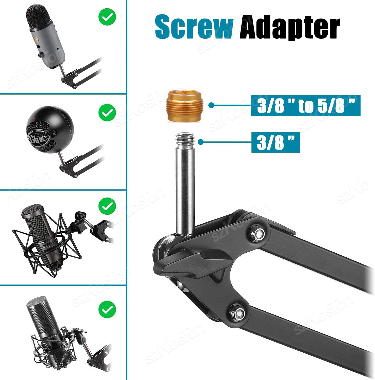 Articulated Arm Microphone Sta - Microphone Arm Boom 评论和价格