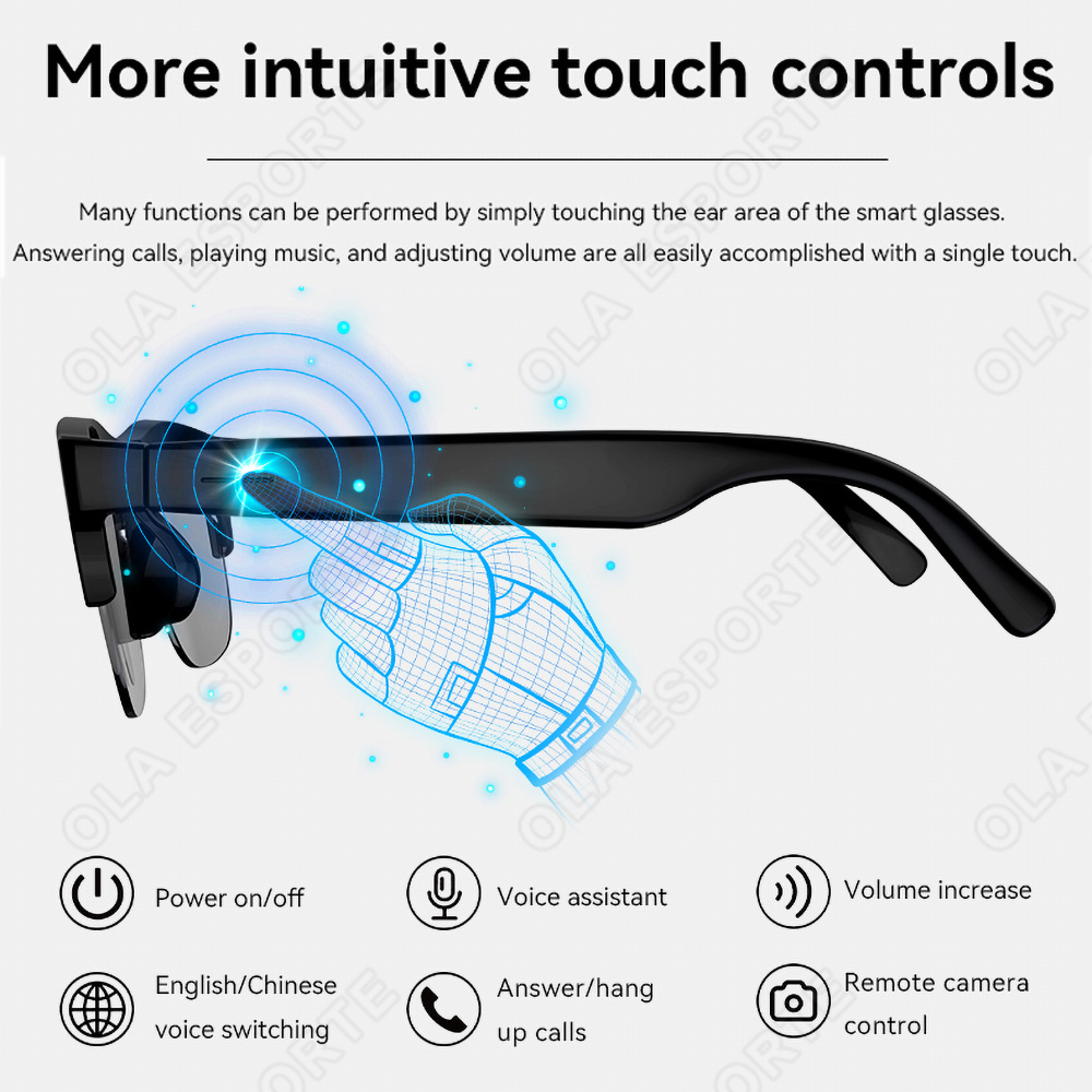 NEW Smart Glasses V5.3 Bluetoo - Esports In Gaming 评论和价格