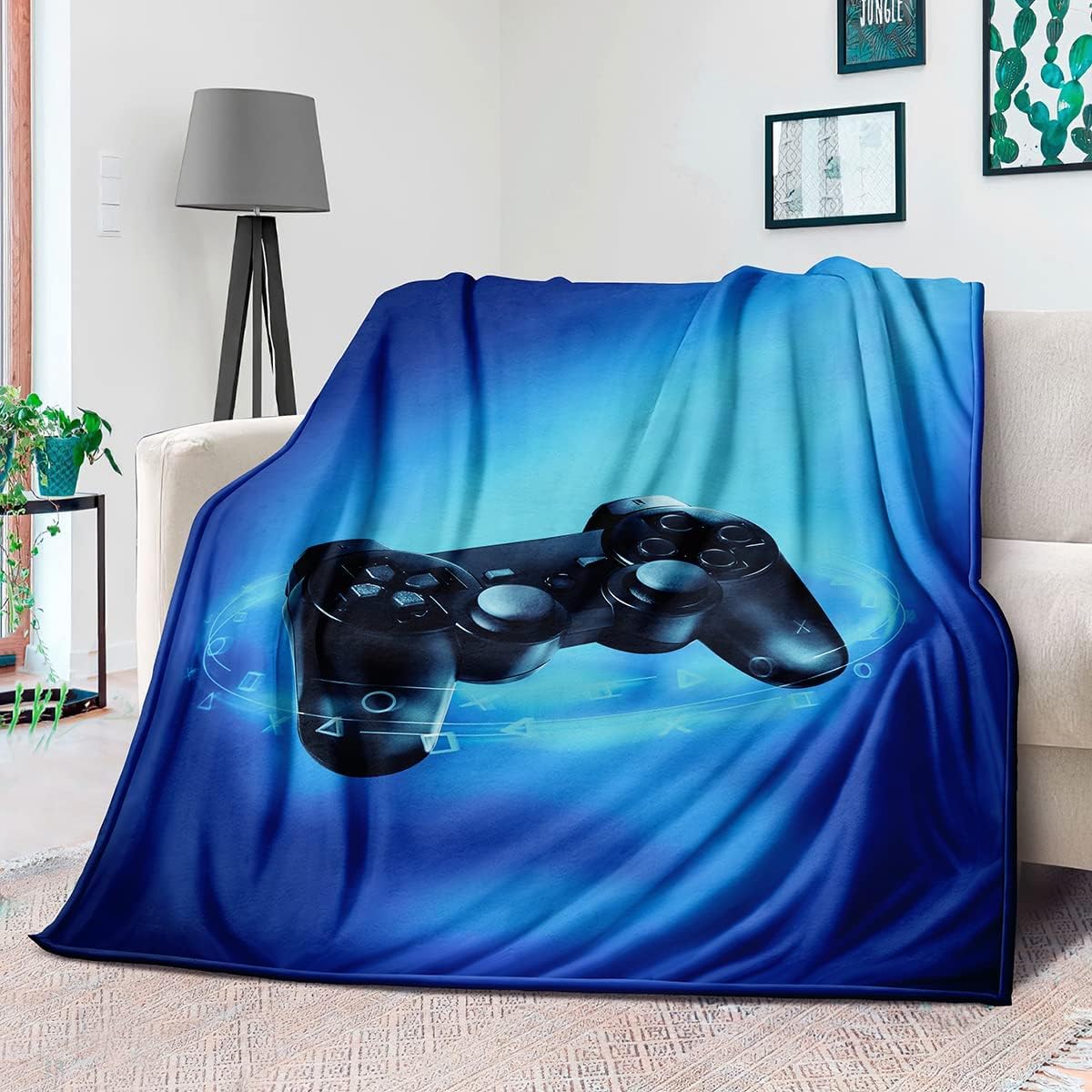 Gaming Logo Fleece Throw Blank - Esports Gaming Logos 评论和价格