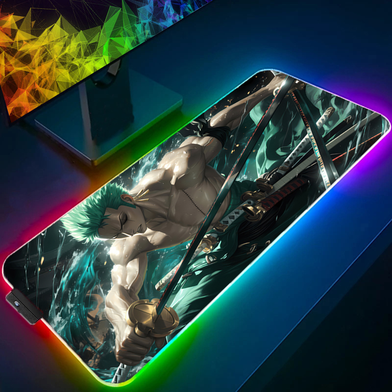 ONE PIECE Zoro Mouse Pad RGB G - Esports Gaming Pc 评论和价格