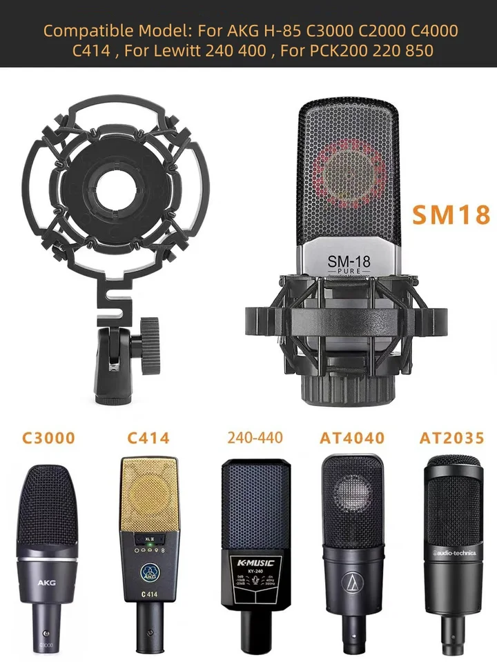 Microphone Shock Mount Stand C - Microphone Arm Boom 评论和价格