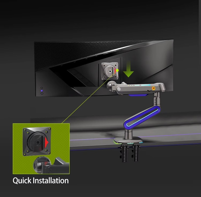 ERGONOMIC Gaming Monitor Arm f - Gaming Monitor Curved 评论和价格
