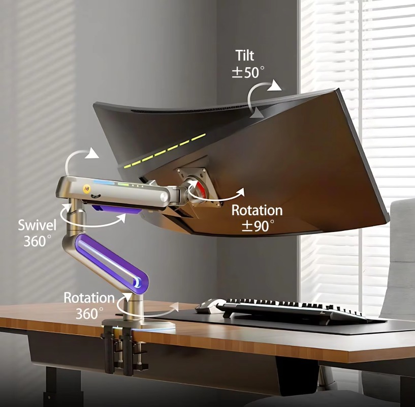 ERGONOMIC Gaming Monitor Arm f - Gaming Monitor Curved 评论和价格