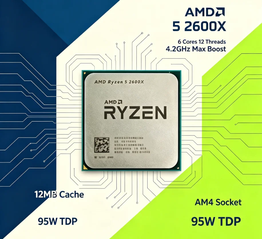 AMD R5 2600X 12nm AM4 Desktop  - Esports Gaming Pc 评论和价格