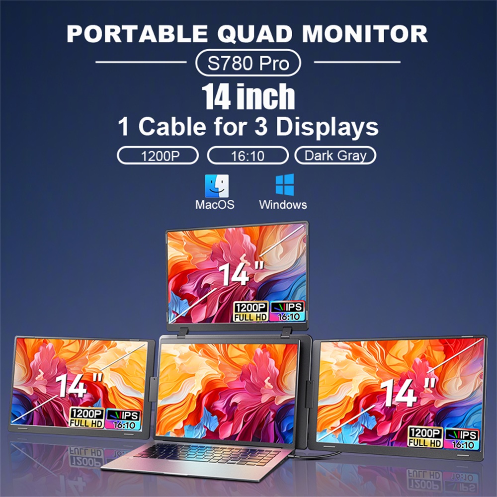 Rospider 14 to 18.5 inch Tripl - Gaming Monitor Curved 评论和价格