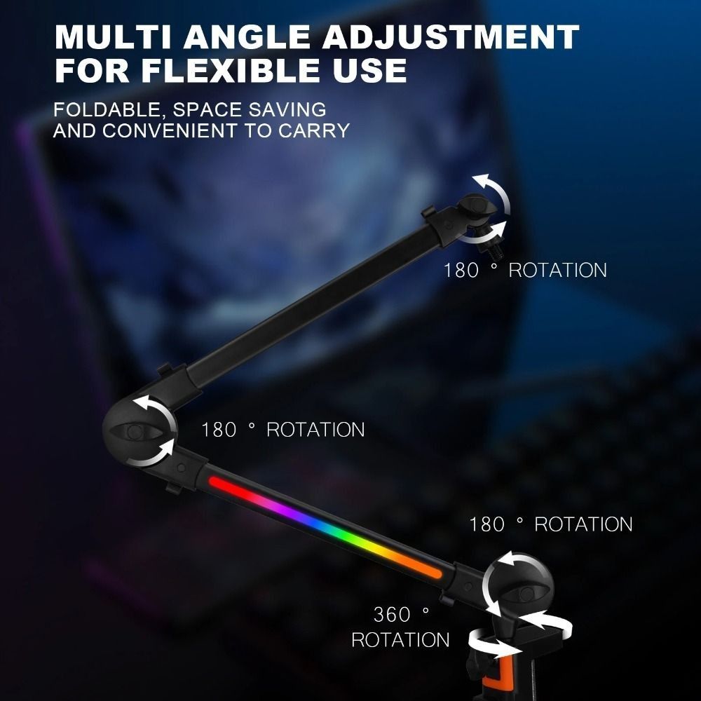 Professional 360° Rotation Mic - Microphone Arm Boom 评论和价格